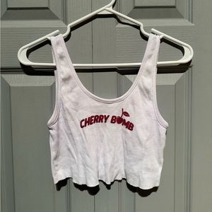 Cropped cami cherry bomb